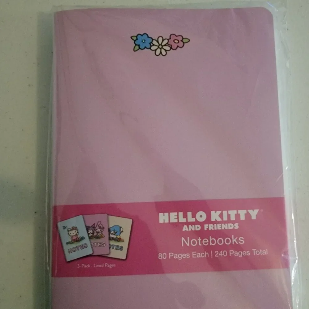 Hello Kitty & Friends Notebook Set Sanrio Journal Notepad NEW